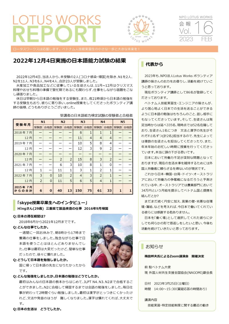 ロータスワークス会報16a