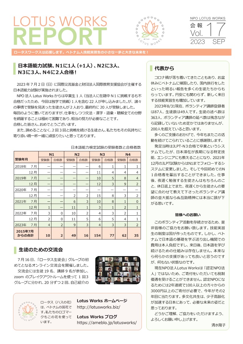 ロータスワークス会報17a