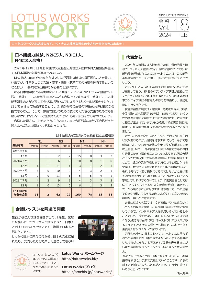 ロータスワークス会報18a